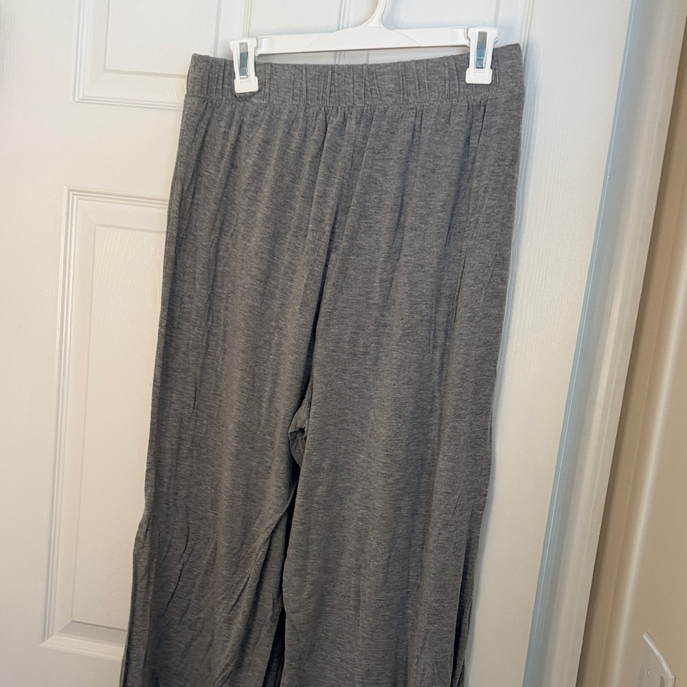 HYFVE Heather Grey Wide Leg Lounge Pants - Size Large - Picture 4 of 4